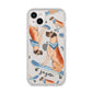 Personalised Great Dane iPhone 14 Plus Clear Tough Case Starlight