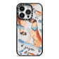 Personalised Great Dane iPhone 14 Pro Black Impact Case on Silver phone
