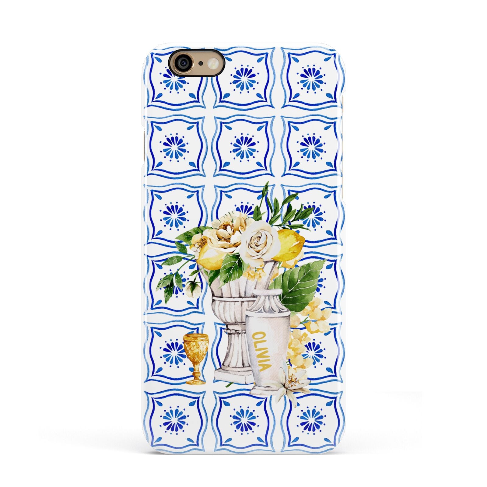Personalised Greek Tiles Apple iPhone 6 3D Snap Case