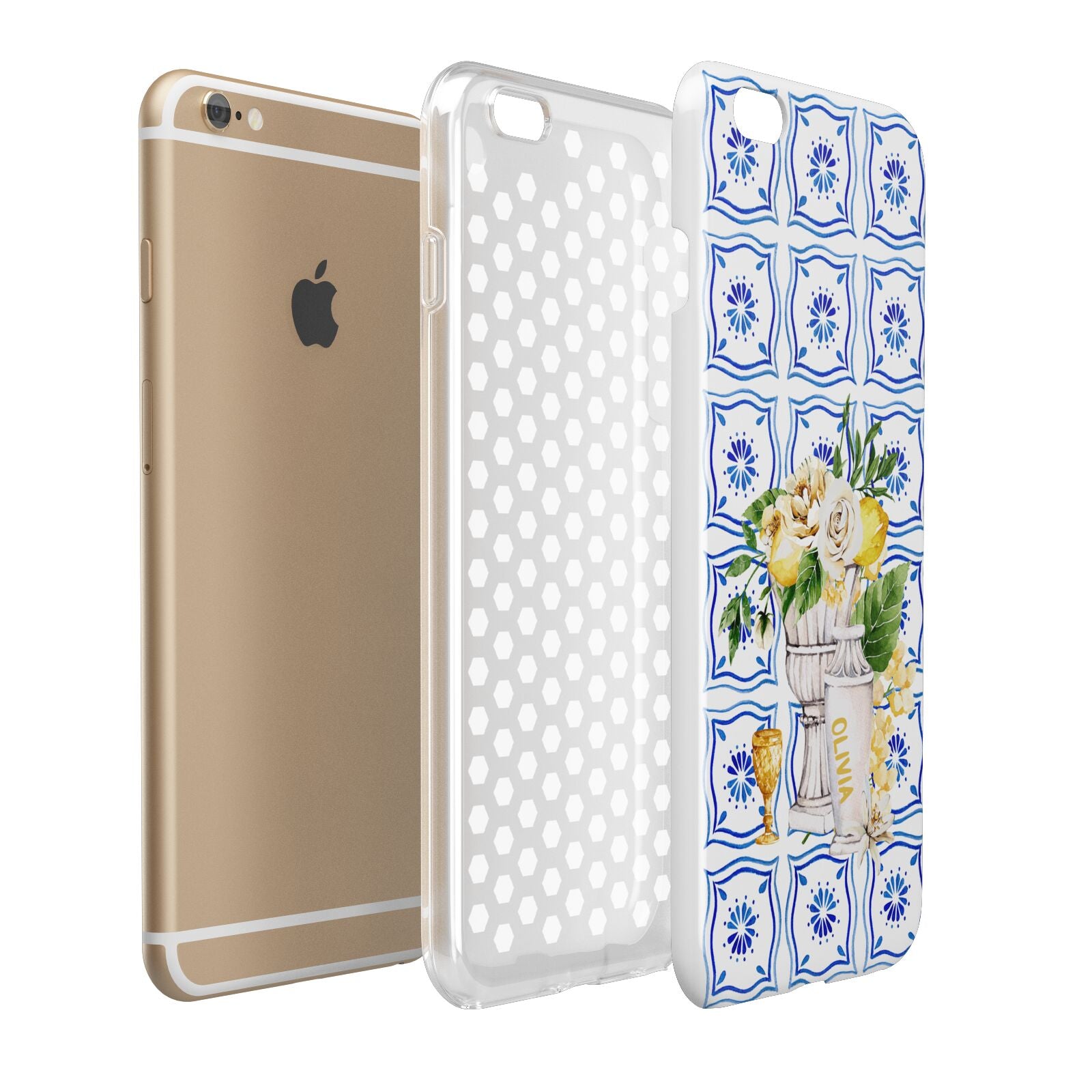 Personalised Greek Tiles Apple iPhone 6 Plus 3D Tough Case Expand Detail Image