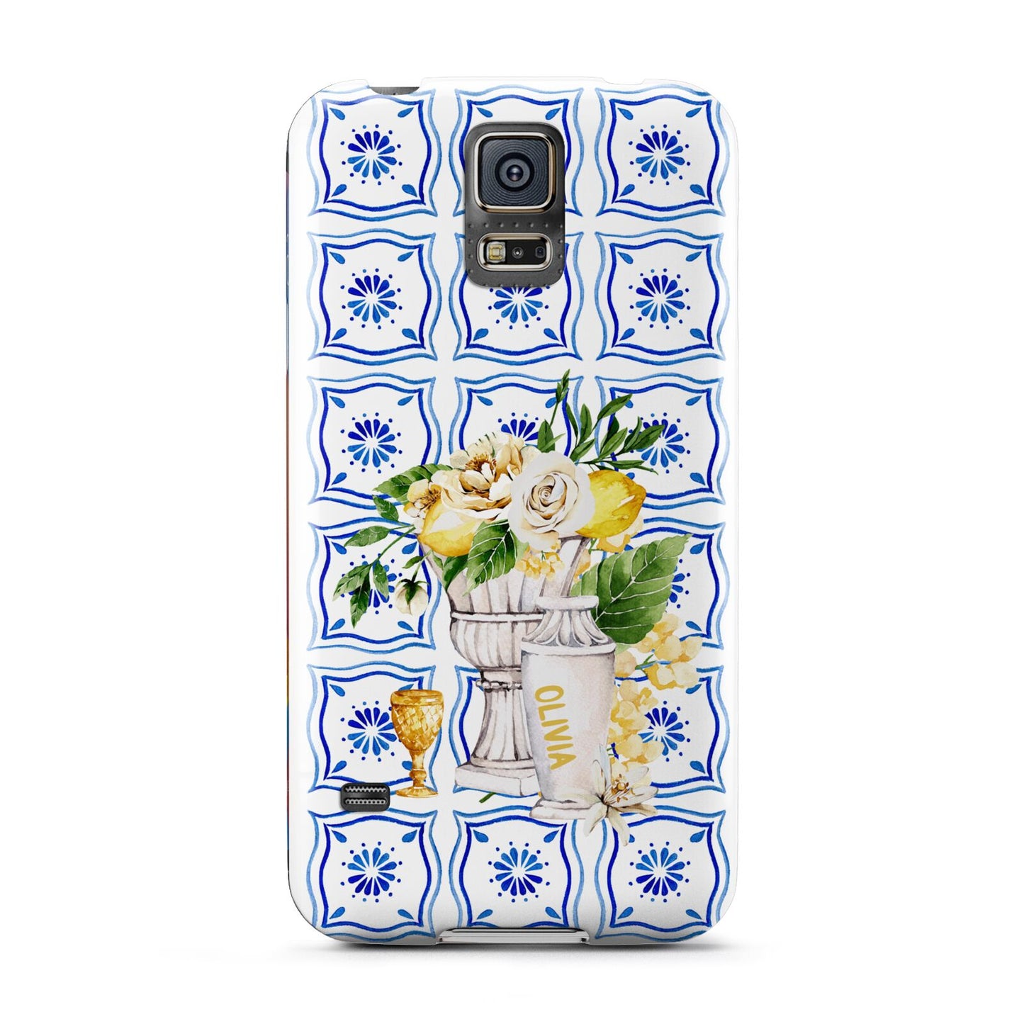 Personalised Greek Tiles Samsung Galaxy S5 Case