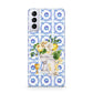 Personalised Greek Tiles Samsung S21 Plus Case