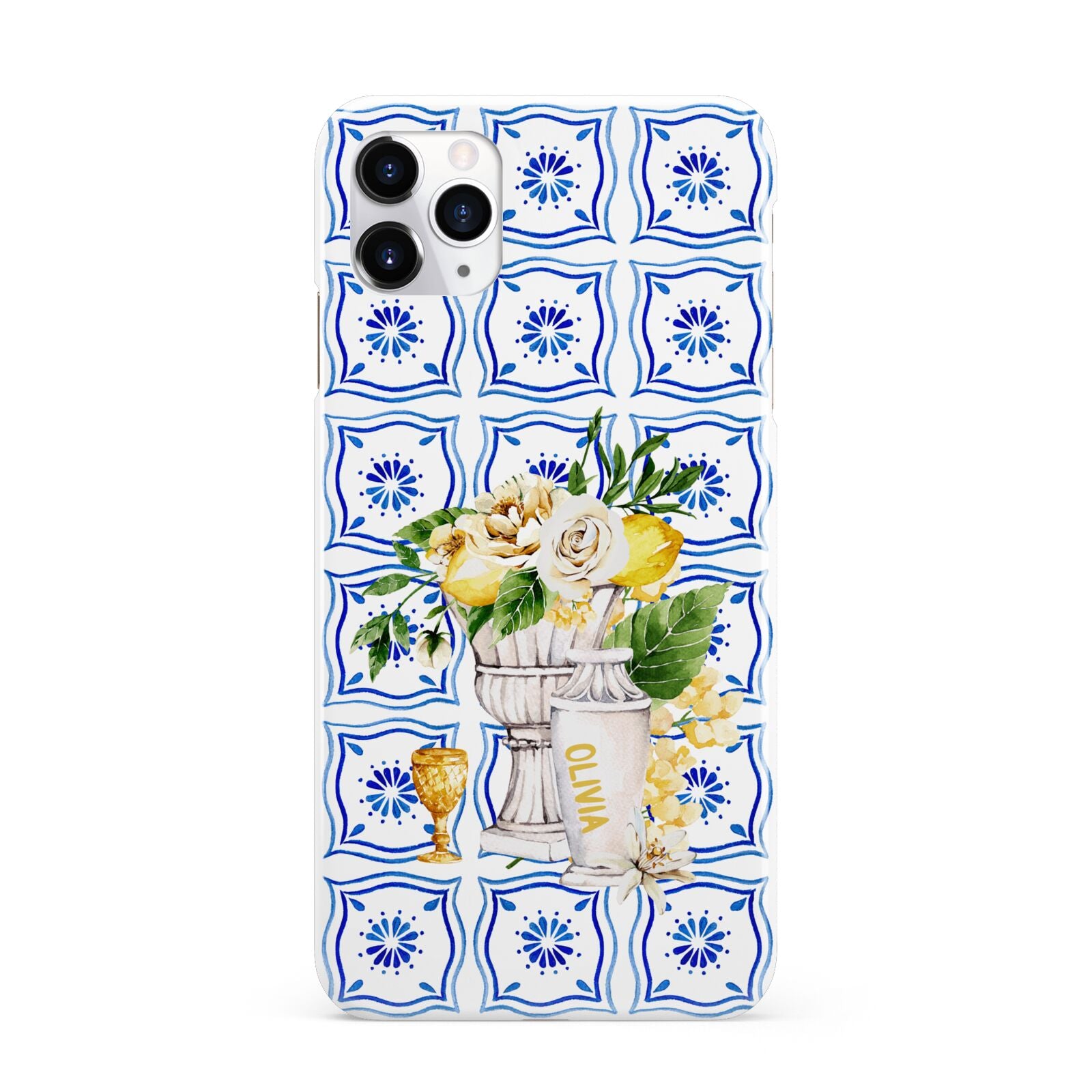 Personalised Greek Tiles iPhone 11 Pro Max 3D Snap Case