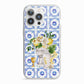 Personalised Greek Tiles iPhone 13 Pro TPU Impact Case with White Edges