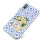 Personalised Greek Tiles iPhone X Bumper Case on Silver iPhone