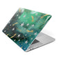 Personalised Green Cloud Stars Apple MacBook Case Side View