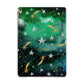 Personalised Green Cloud Stars Apple iPad Rose Gold Case