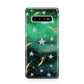 Personalised Green Cloud Stars Protective Samsung Galaxy Case