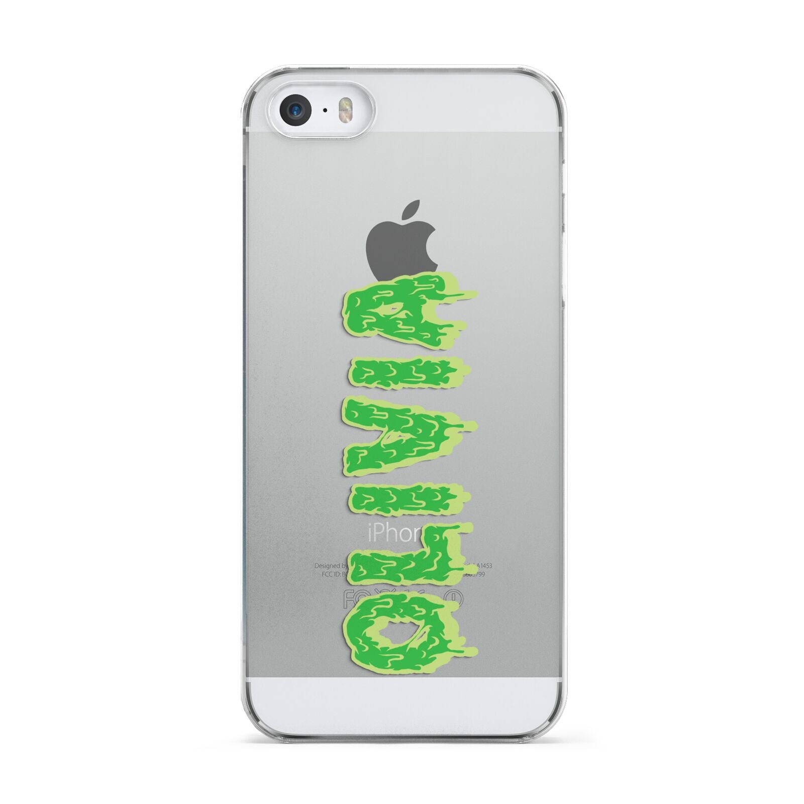 Personalised Green Halloween Slime Text Apple iPhone 5 Case