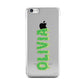 Personalised Green Halloween Slime Text Apple iPhone 5c Case