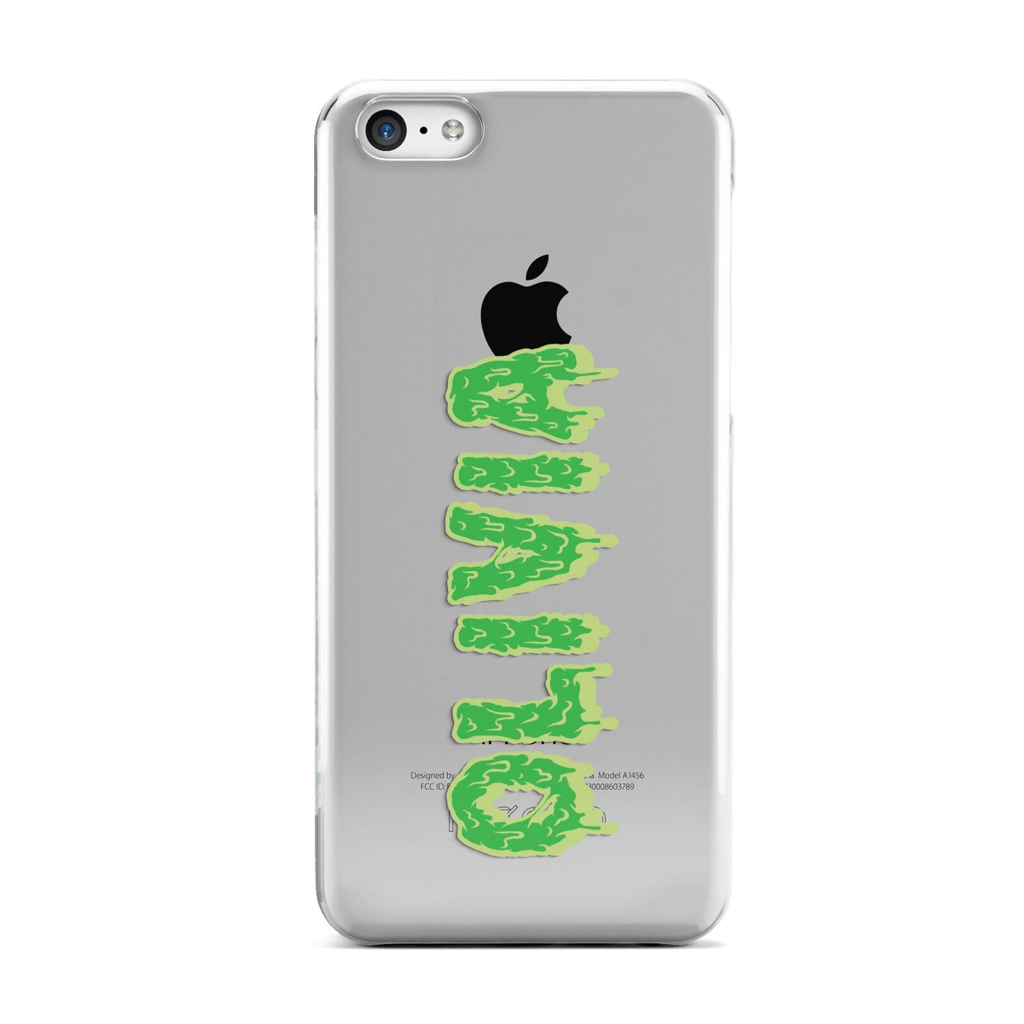 Personalised Green Halloween Slime Text Apple iPhone 5c Case