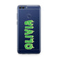 Personalised Green Halloween Slime Text Huawei P Smart Case