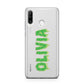 Personalised Green Halloween Slime Text Huawei P30 Lite Phone Case