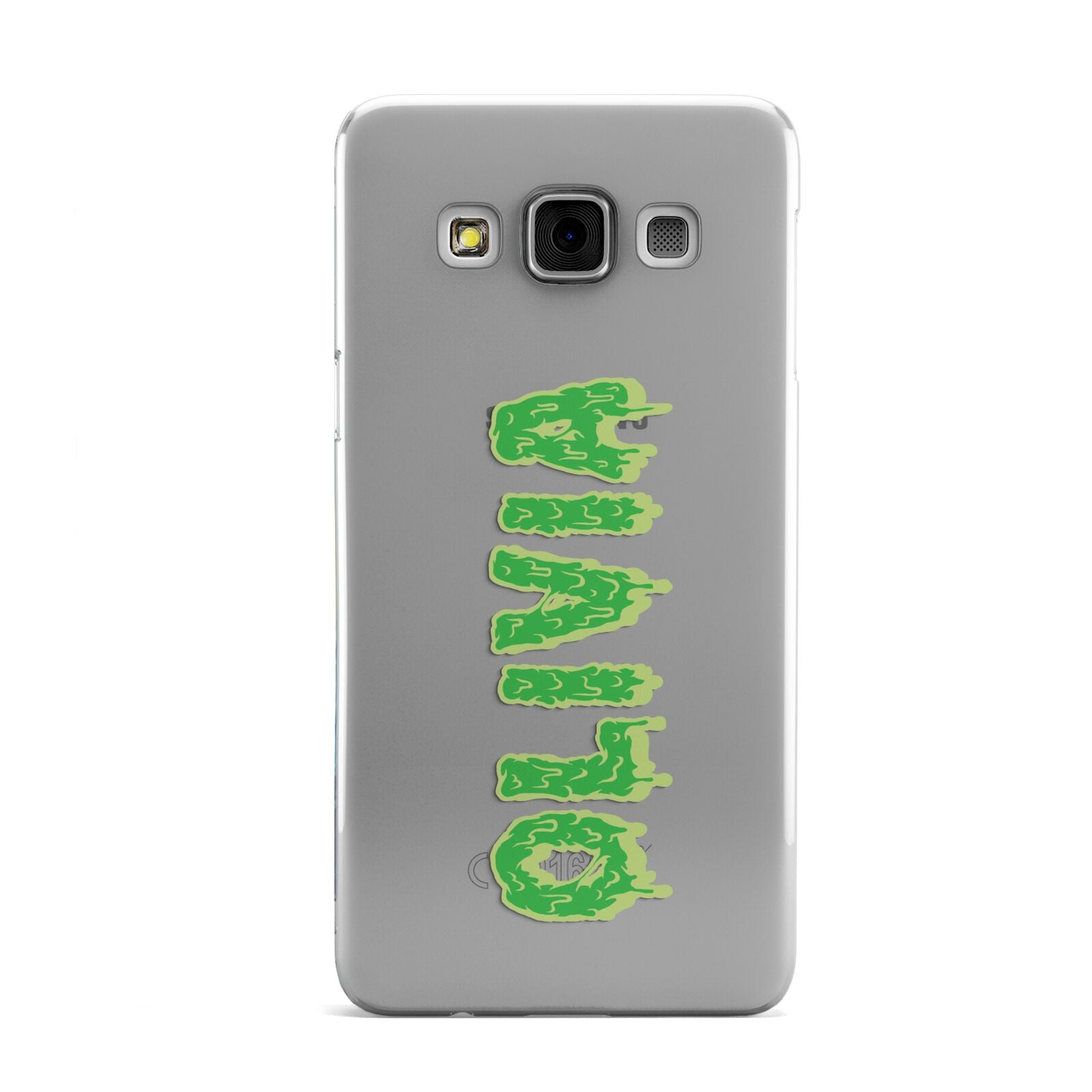 Personalised Green Halloween Slime Text Samsung Galaxy A3 Case