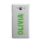Personalised Green Halloween Slime Text Samsung Galaxy A7 2015 Case
