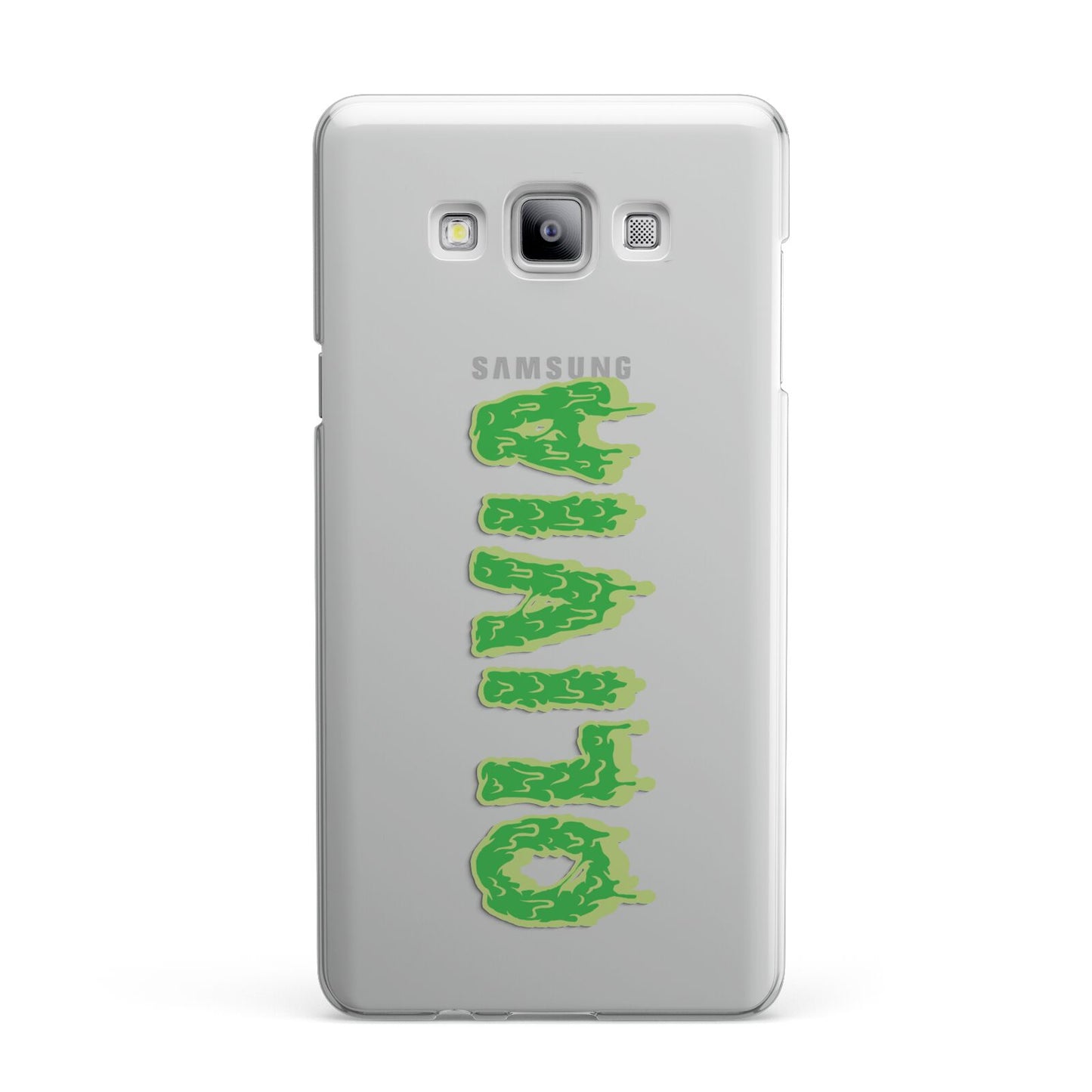 Personalised Green Halloween Slime Text Samsung Galaxy A7 2015 Case