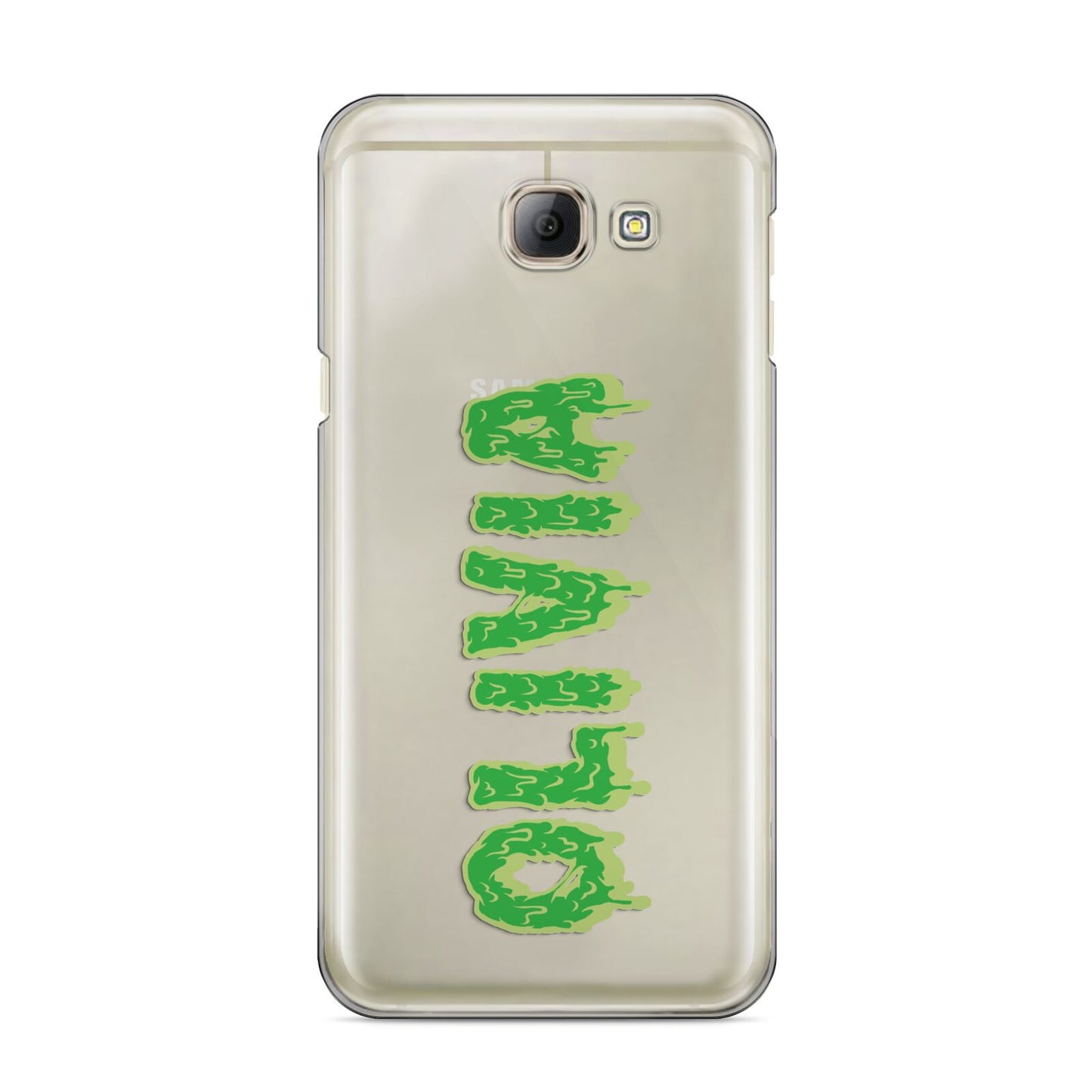 Personalised Green Halloween Slime Text Samsung Galaxy A8 2016 Case