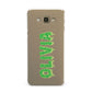 Personalised Green Halloween Slime Text Samsung Galaxy A8 Case