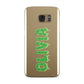Personalised Green Halloween Slime Text Samsung Galaxy Case