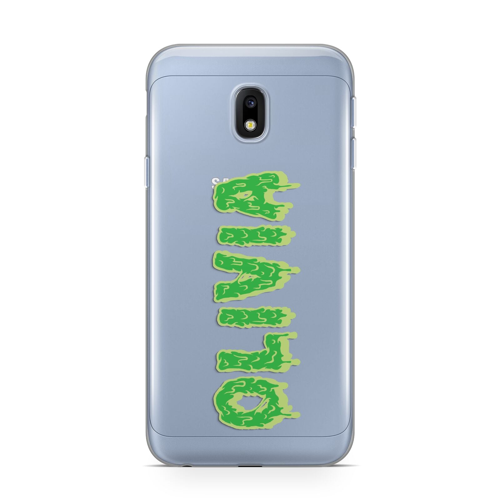 Personalised Green Halloween Slime Text Samsung Galaxy J3 2017 Case