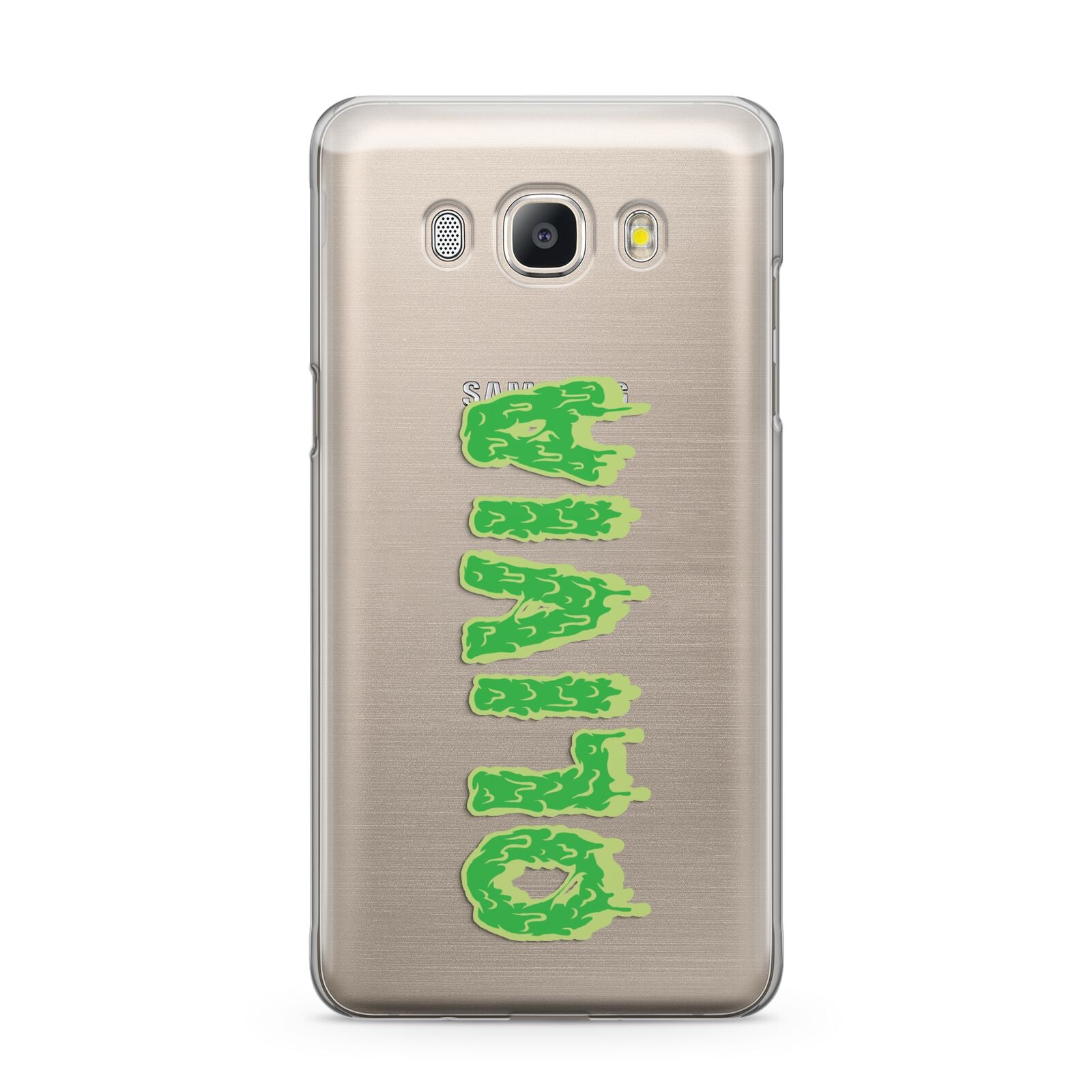 Personalised Green Halloween Slime Text Samsung Galaxy J5 2016 Case