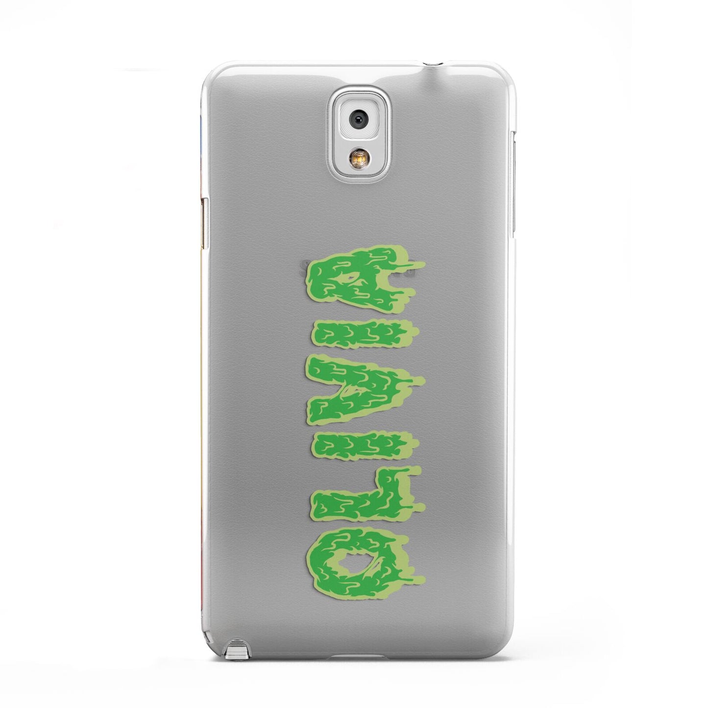 Personalised Green Halloween Slime Text Samsung Galaxy Note 3 Case