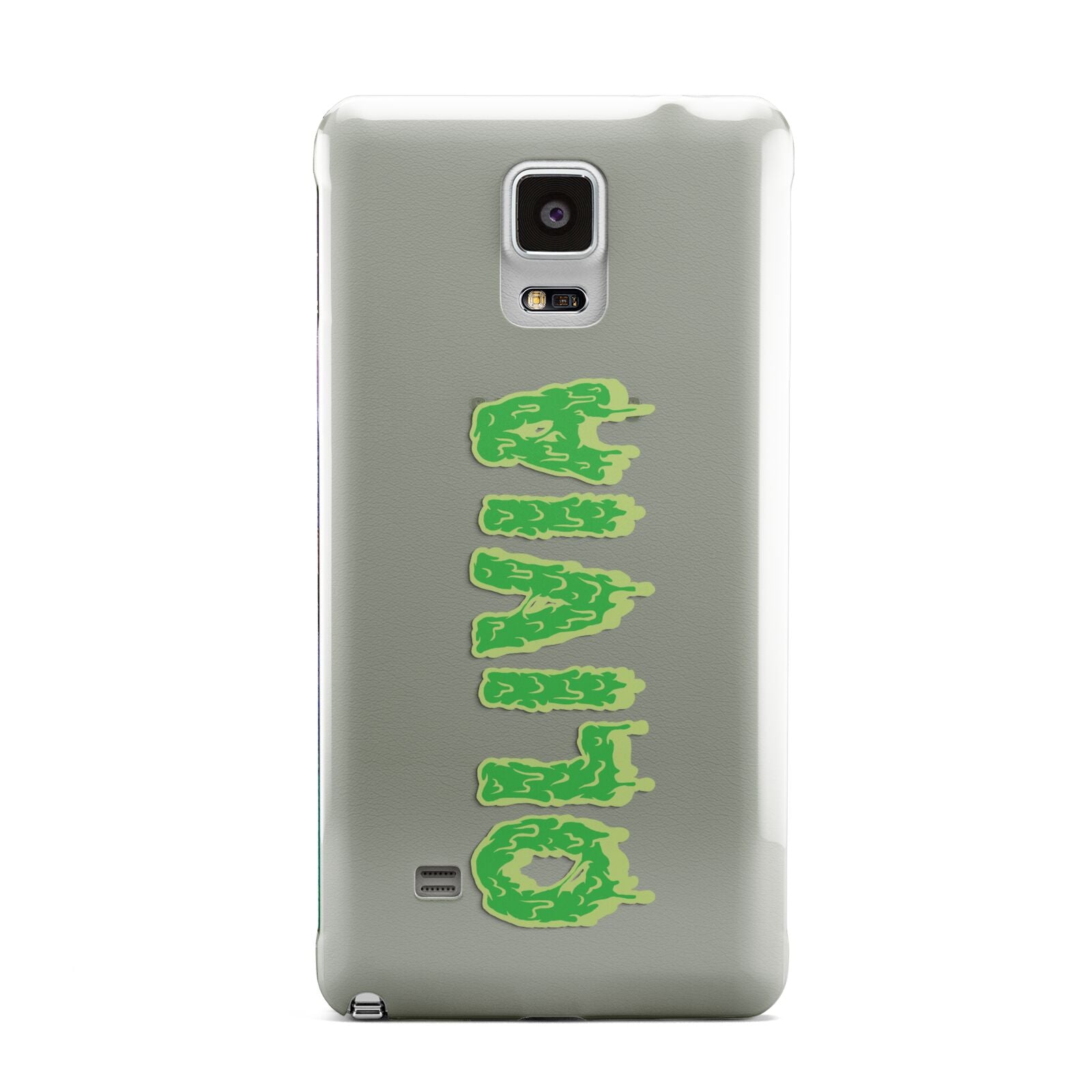 Personalised Green Halloween Slime Text Samsung Galaxy Note 4 Case