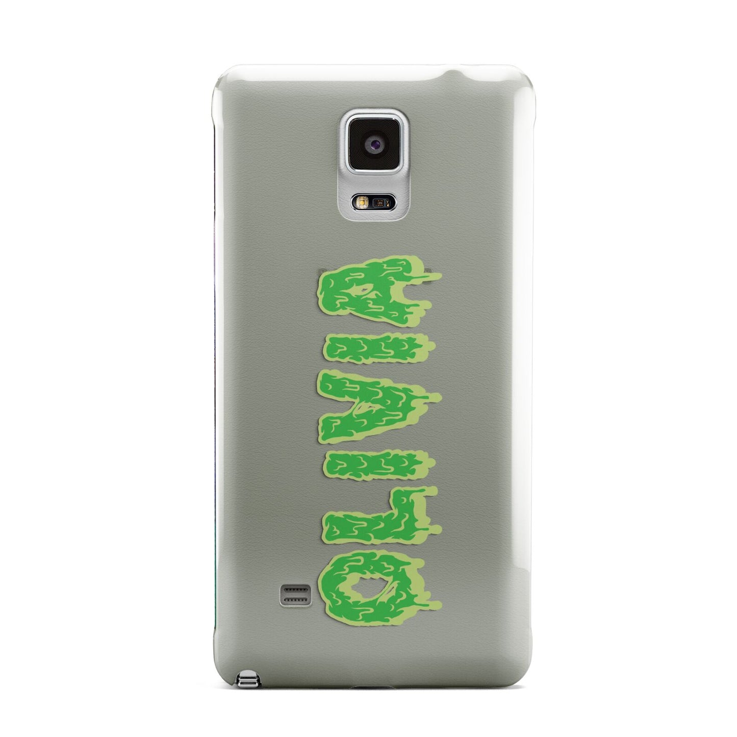 Personalised Green Halloween Slime Text Samsung Galaxy Note 4 Case