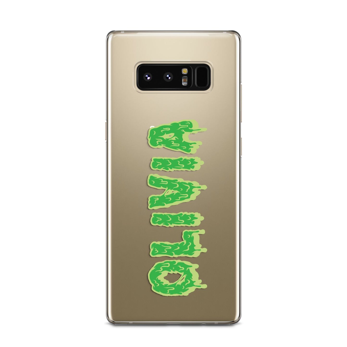 Personalised Green Halloween Slime Text Samsung Galaxy Note 8 Case