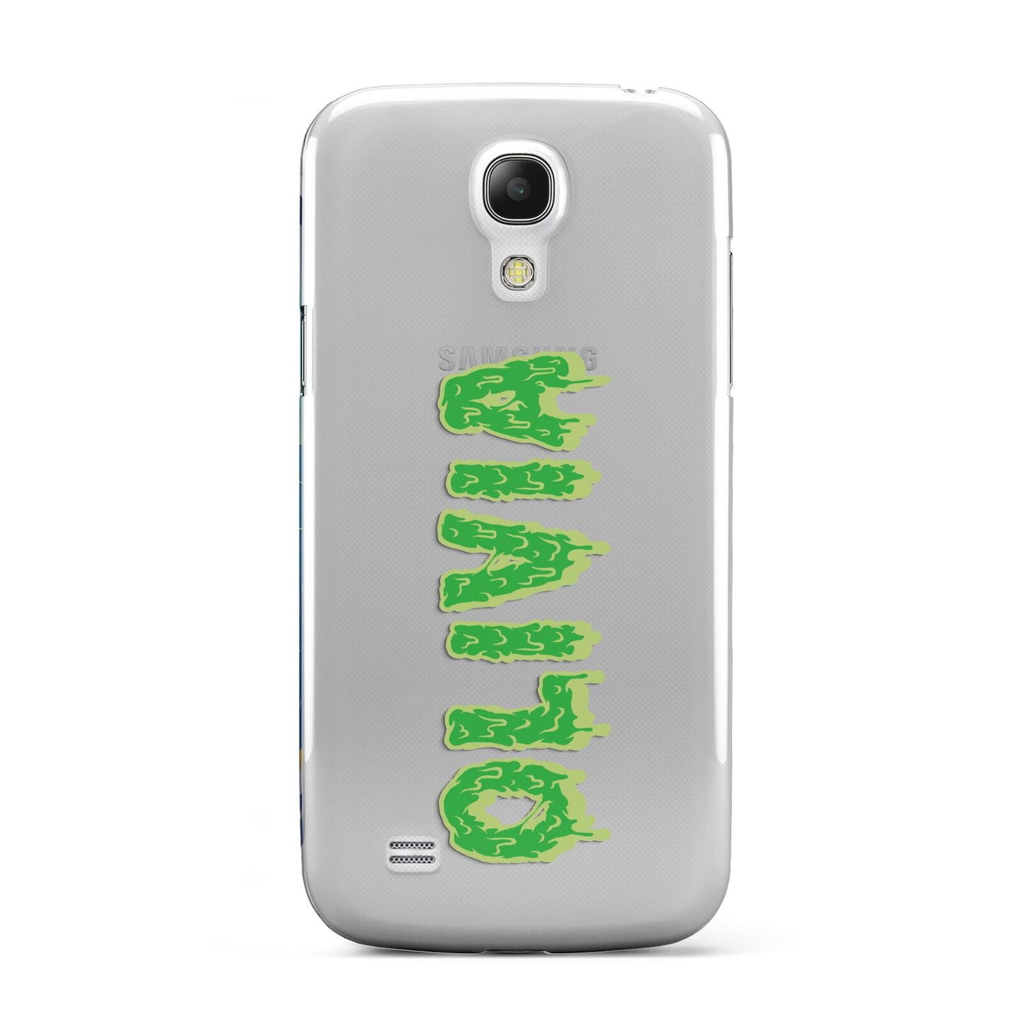 Personalised Green Halloween Slime Text Samsung Galaxy S4 Mini Case