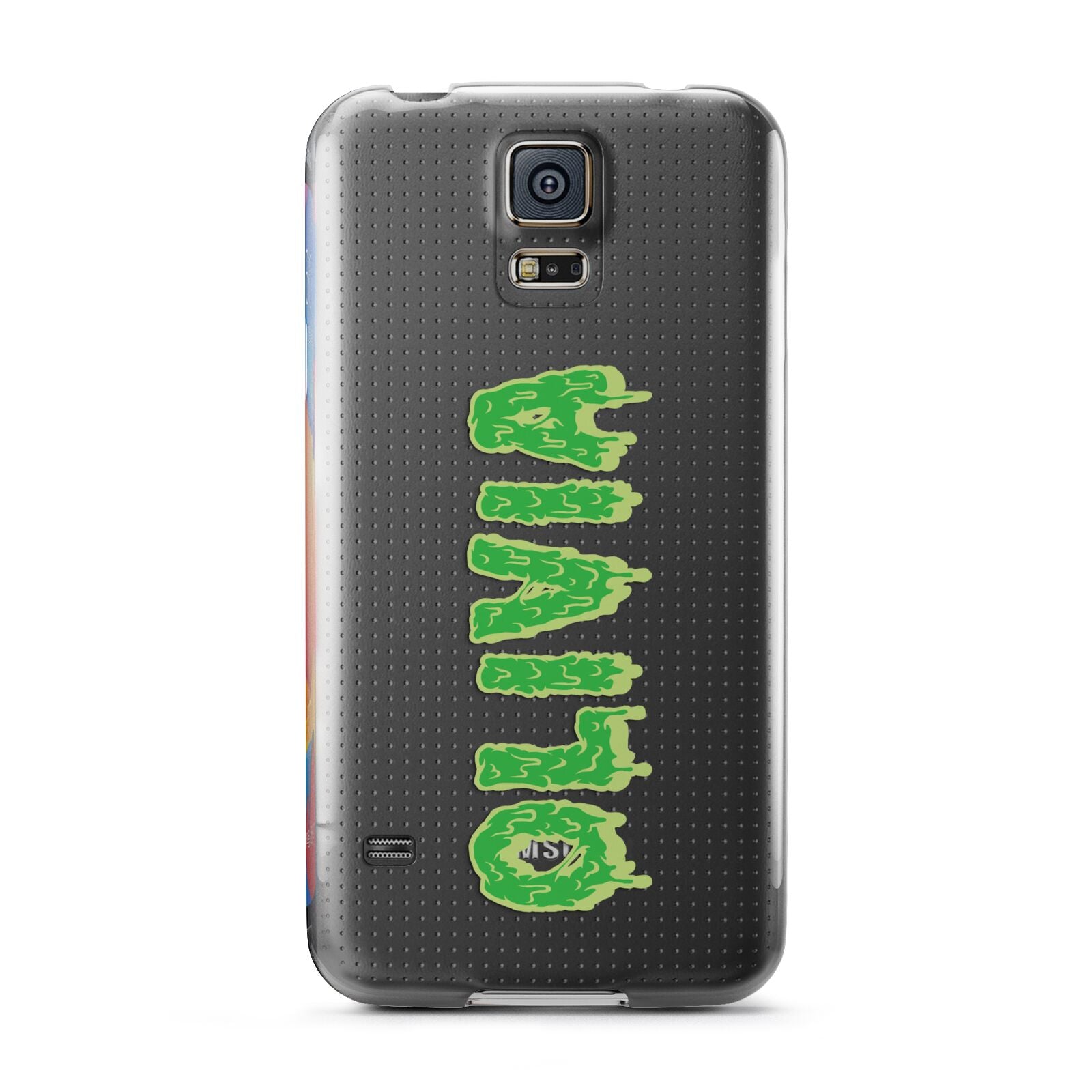 Personalised Green Halloween Slime Text Samsung Galaxy S5 Case