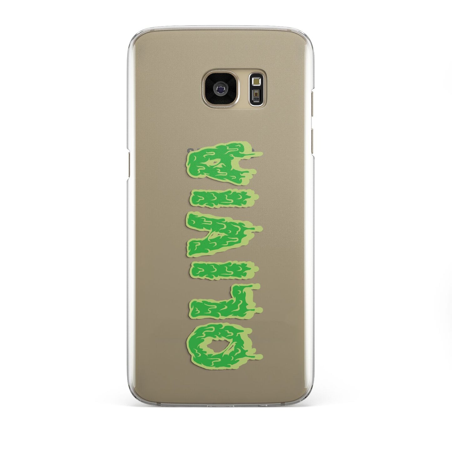 Personalised Green Halloween Slime Text Samsung Galaxy S7 Edge Case