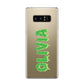 Personalised Green Halloween Slime Text Samsung Galaxy S8 Case