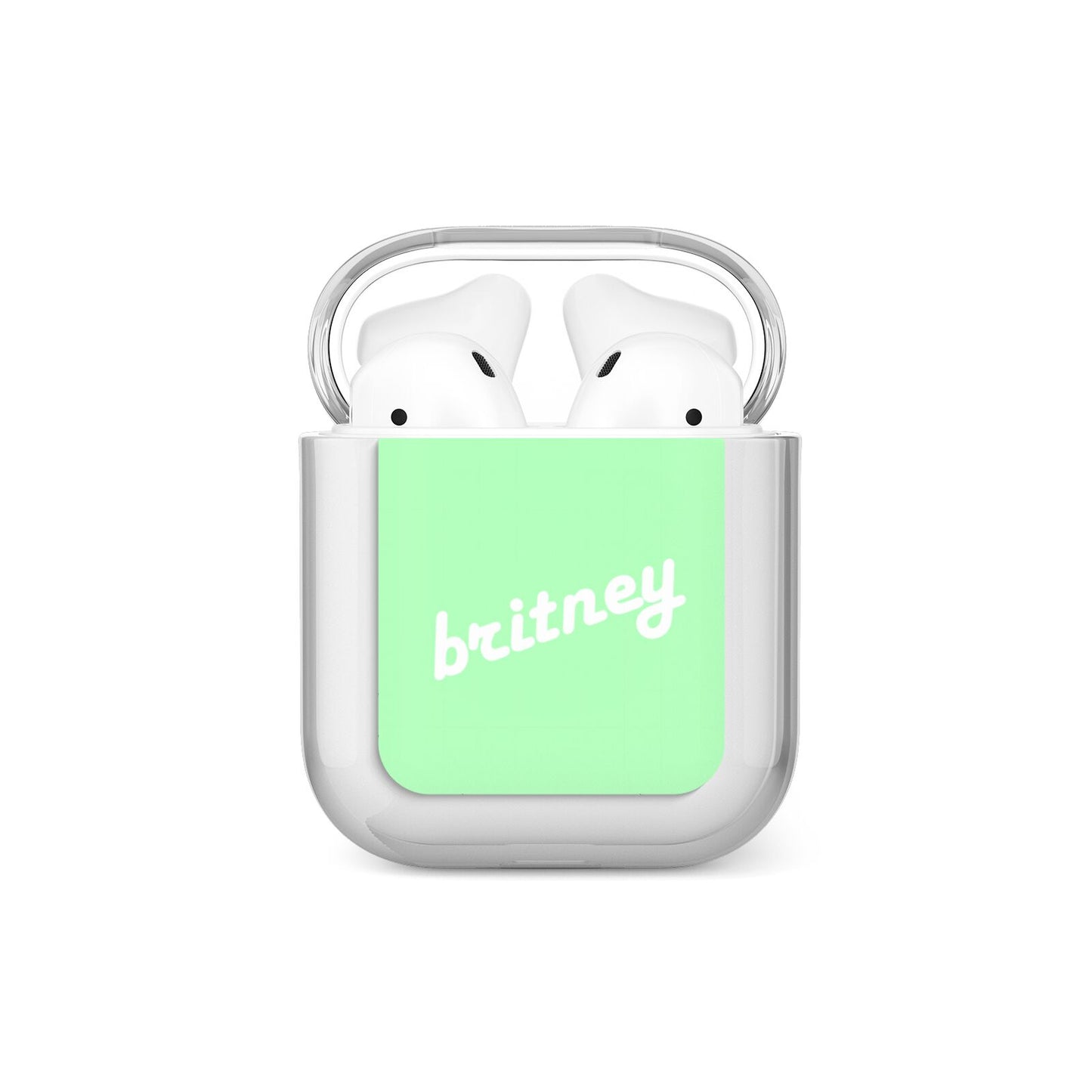 Personalised Green Name AirPods Case