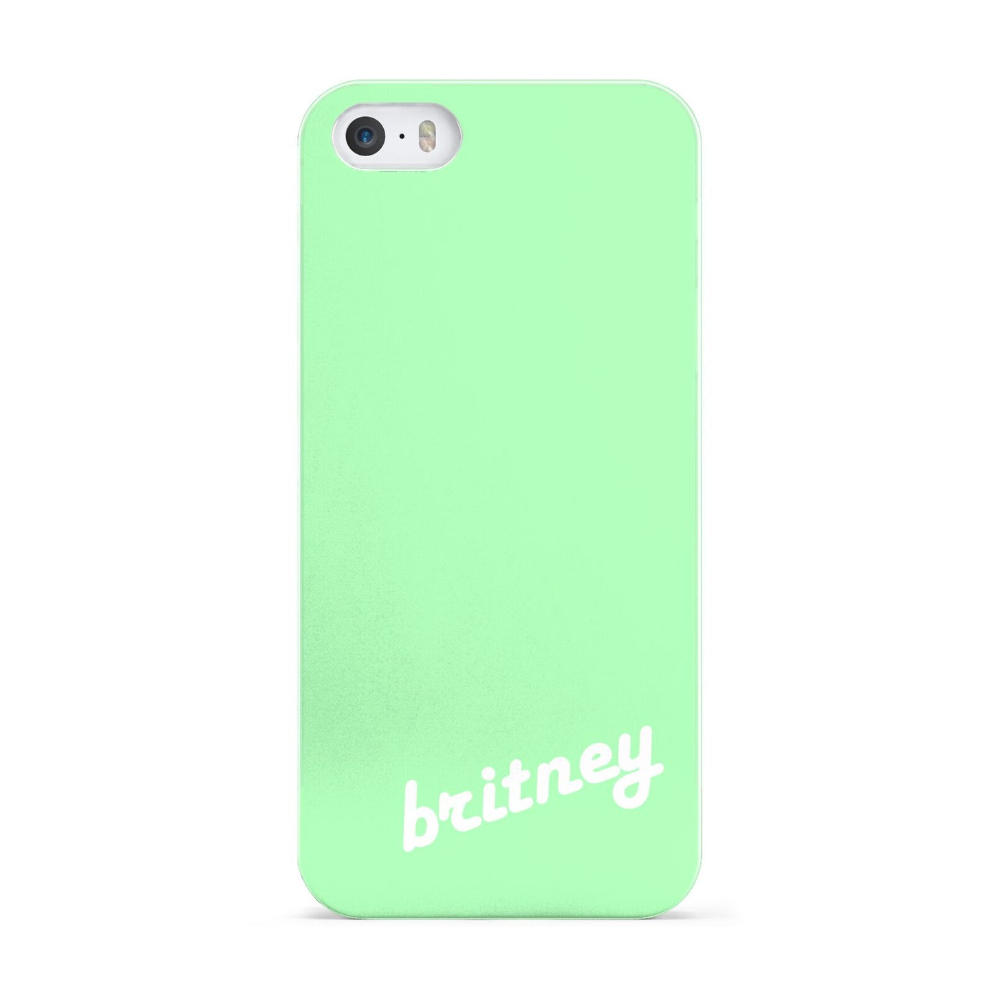 Personalised Green Name Apple iPhone 5 Case