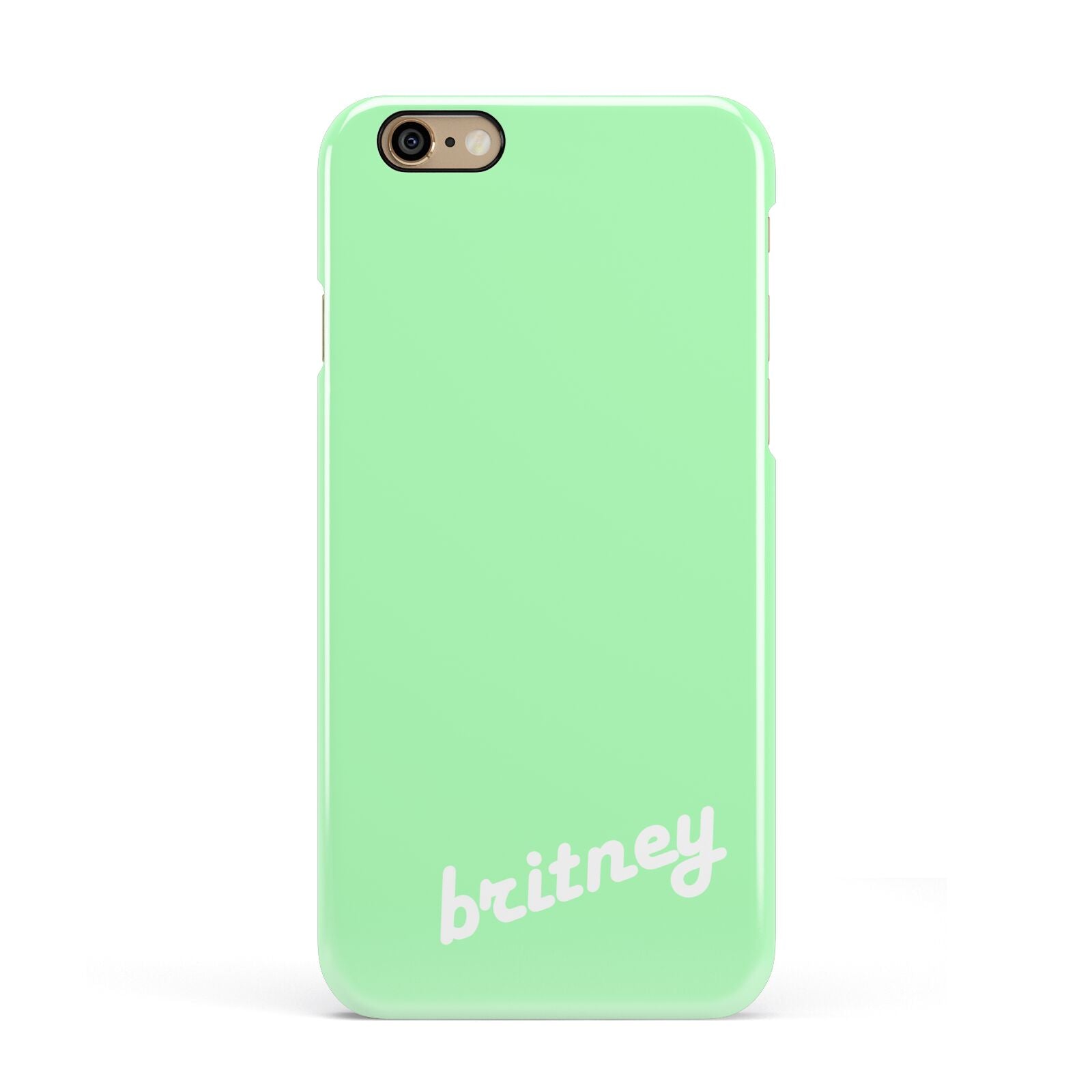 Personalised Green Name Apple iPhone 6 3D Snap Case