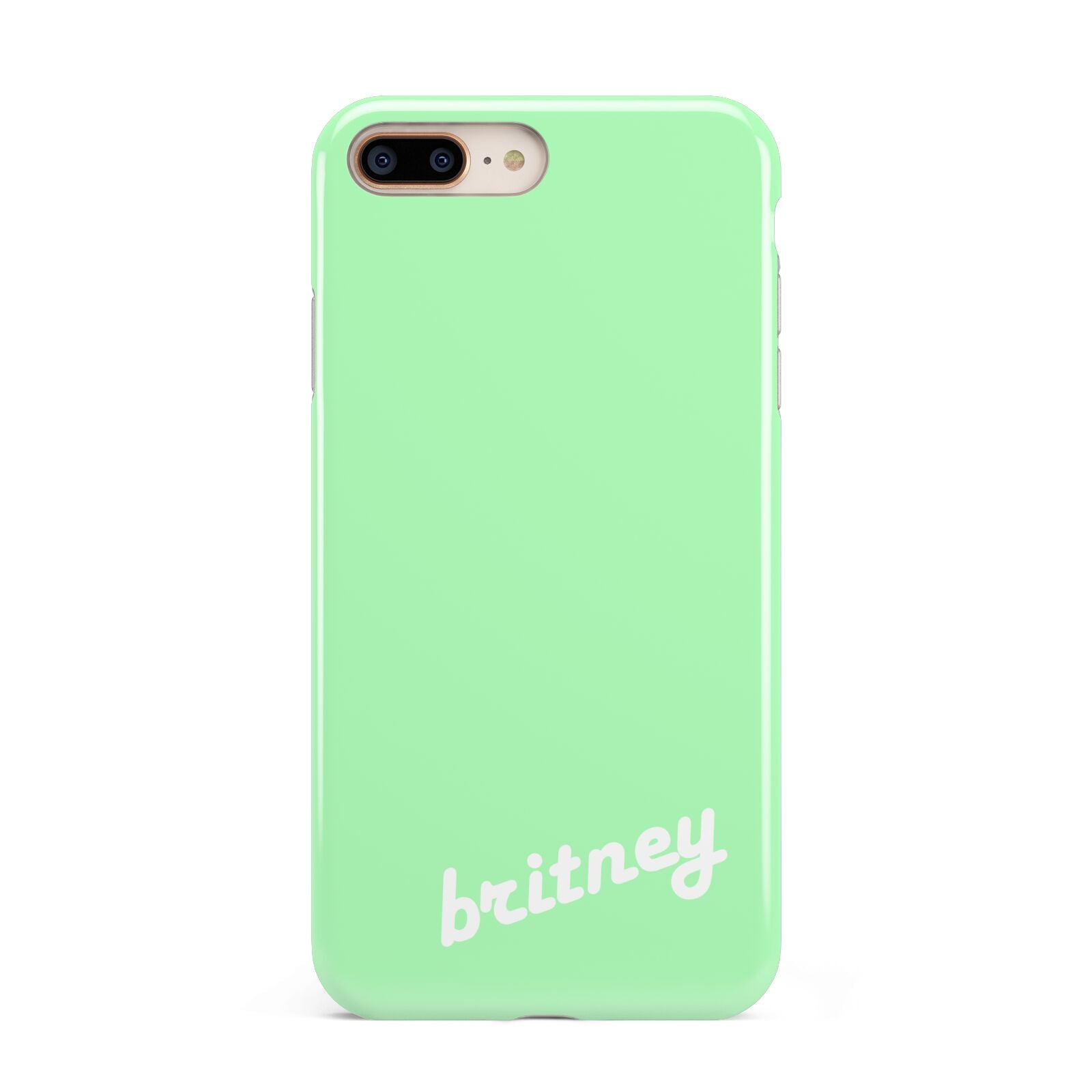 Personalised Green Name Apple iPhone 7 8 Plus 3D Tough Case