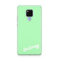 Personalised Green Name Huawei Mate 20X Phone Case