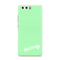 Personalised Green Name Huawei P10 Phone Case