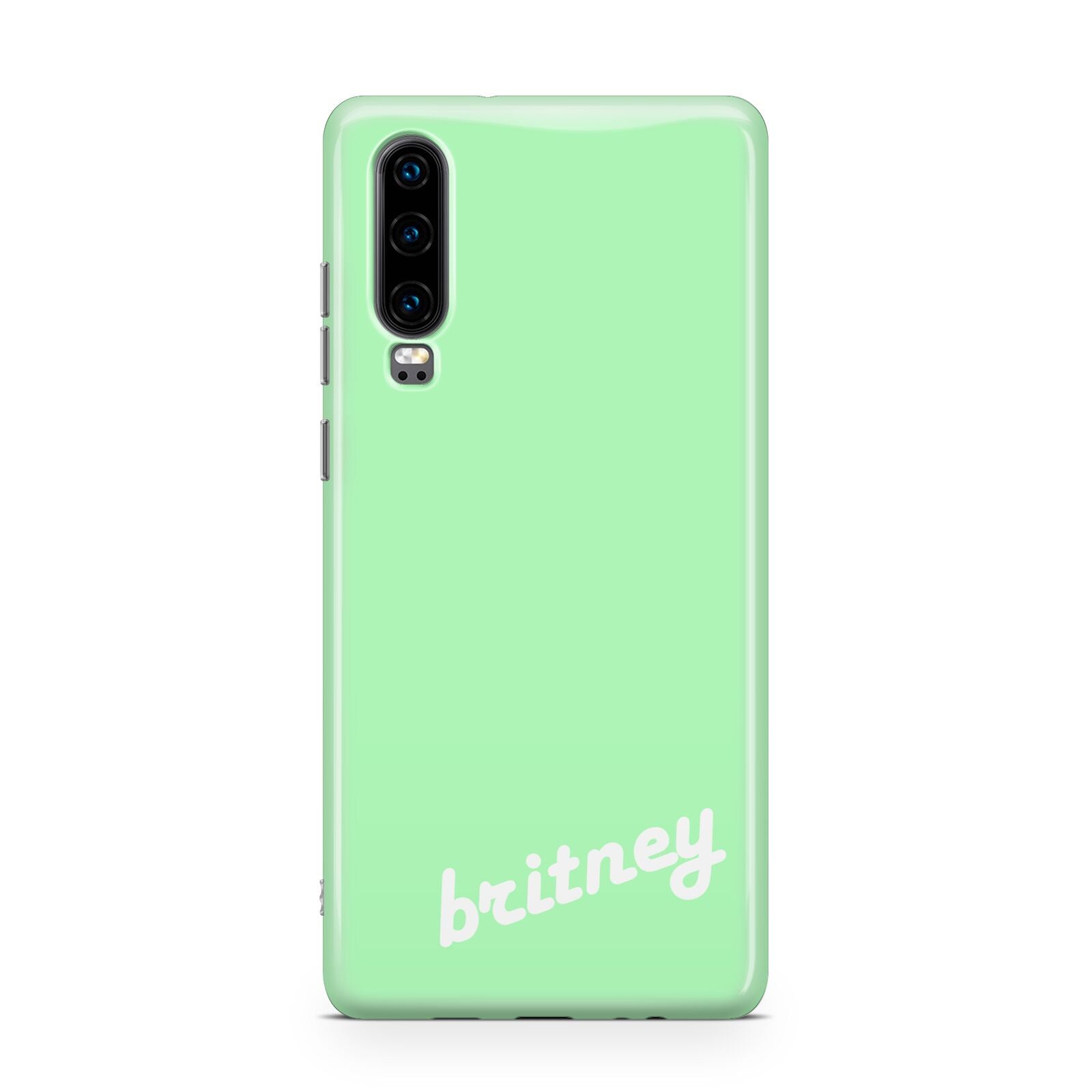 Personalised Green Name Huawei P30 Phone Case