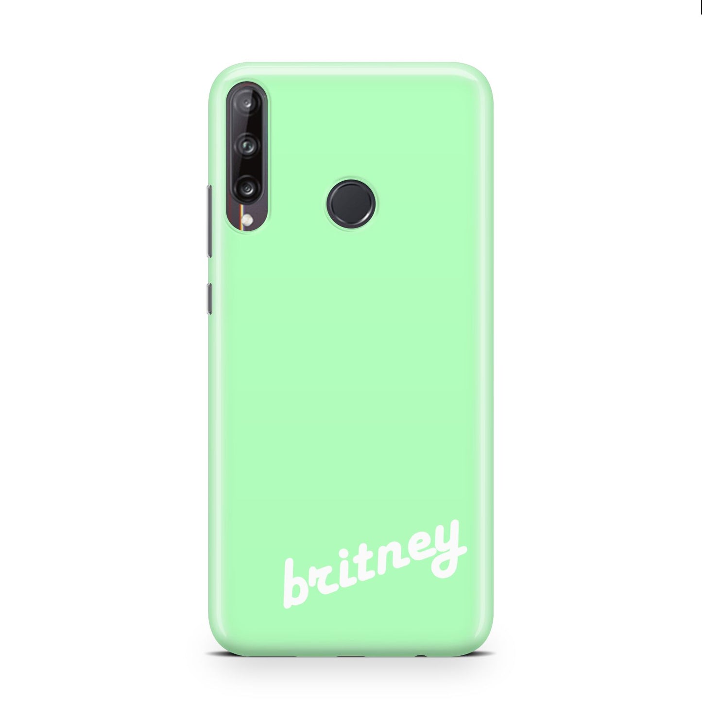 Personalised Green Name Huawei P40 Lite E Phone Case