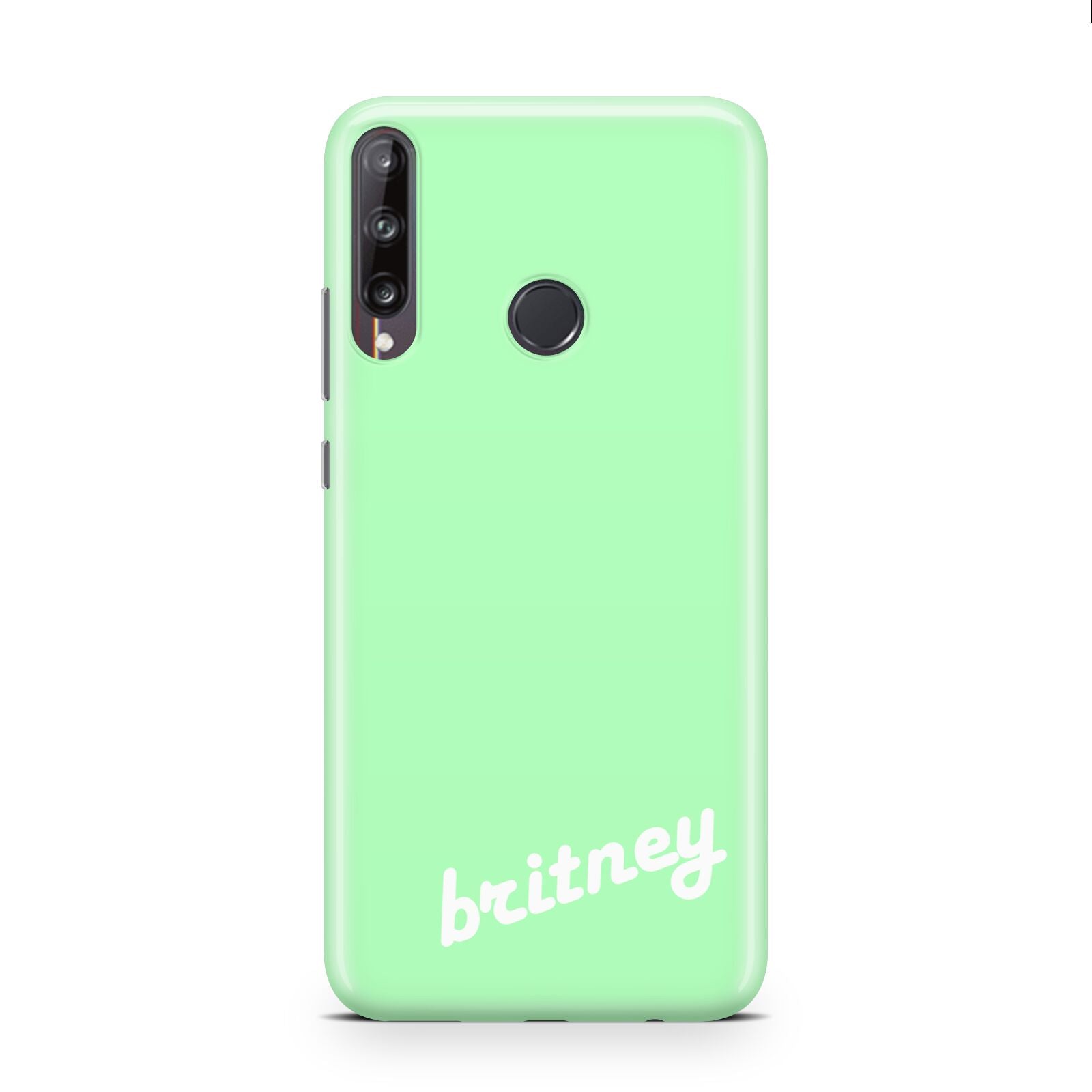 Personalised Green Name Huawei P40 Lite E Phone Case