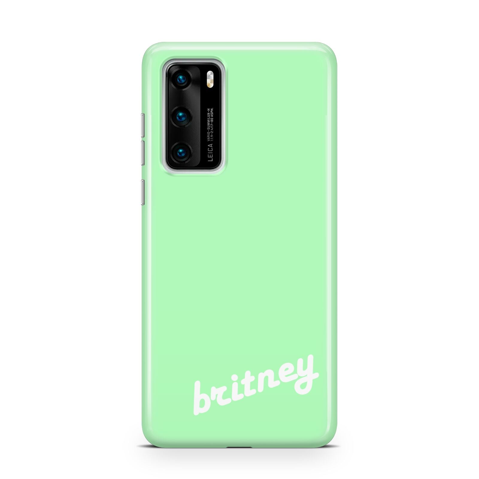 Personalised Green Name Huawei P40 Phone Case