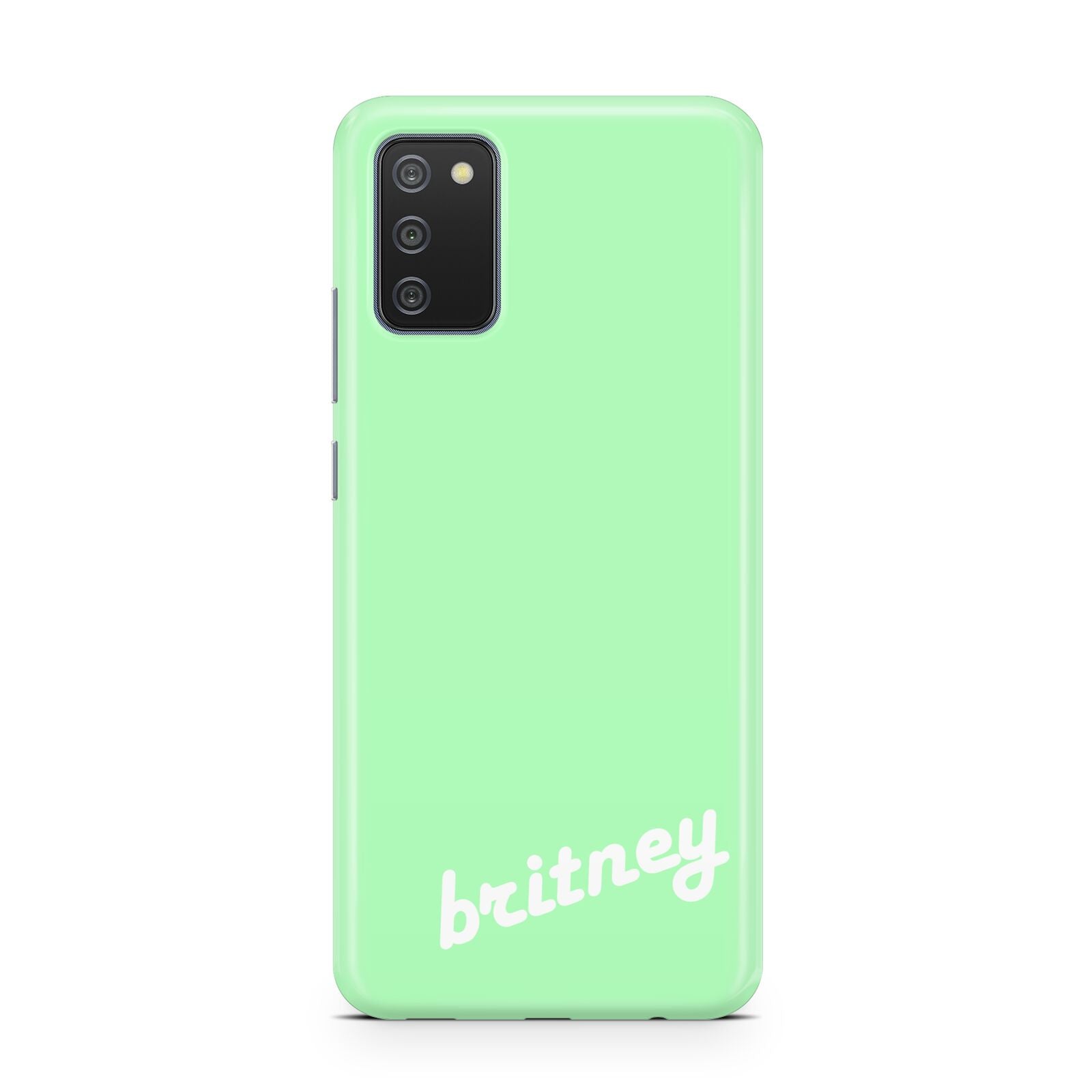 Personalised Green Name Samsung A02s Case