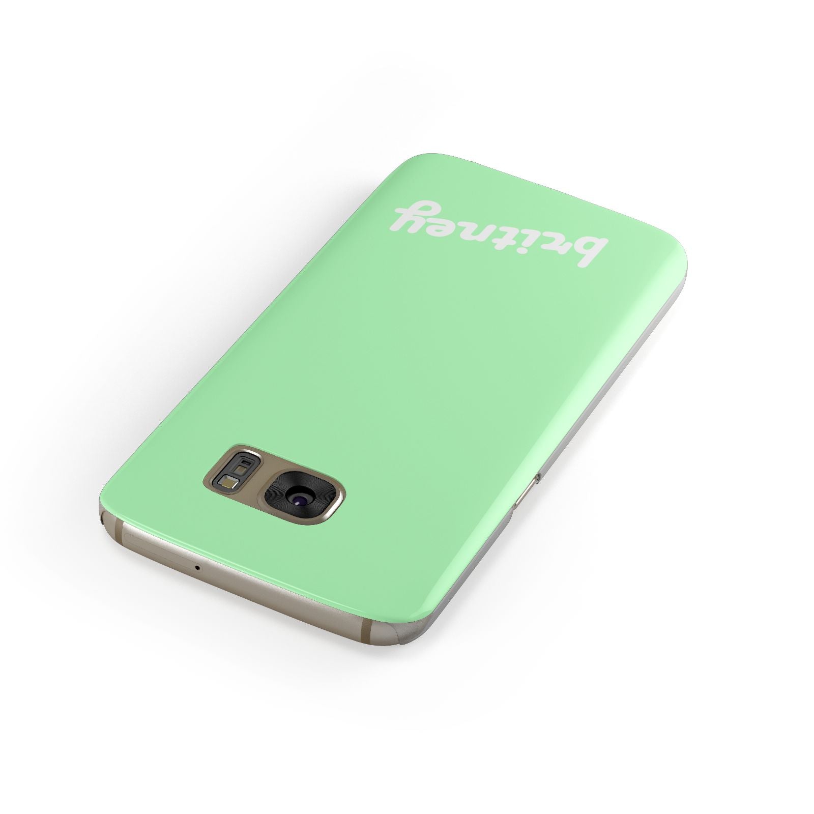 Personalised Green Name Samsung Galaxy Case Front Close Up