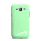 Personalised Green Name Samsung Galaxy J1 2015 Case