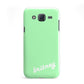Personalised Green Name Samsung Galaxy J5 Case