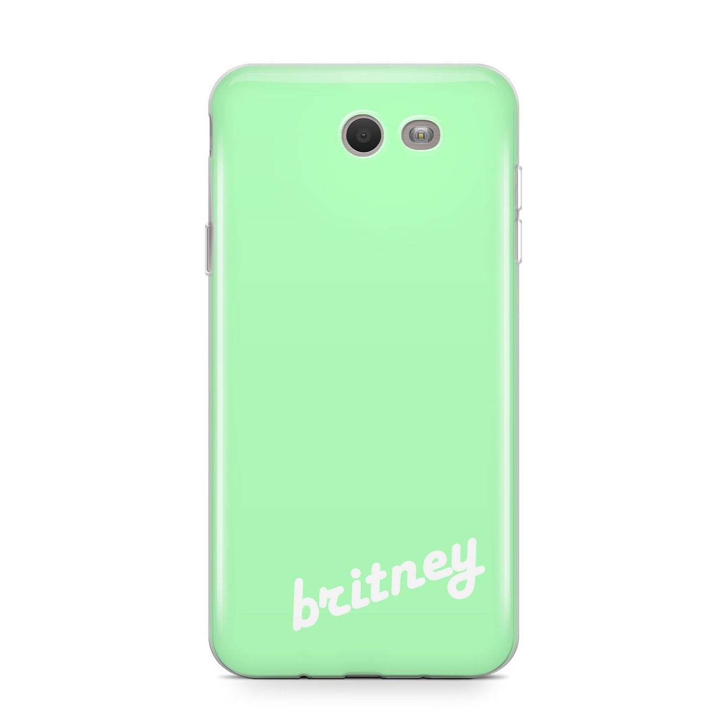 Personalised Green Name Samsung Galaxy J7 2017 Case