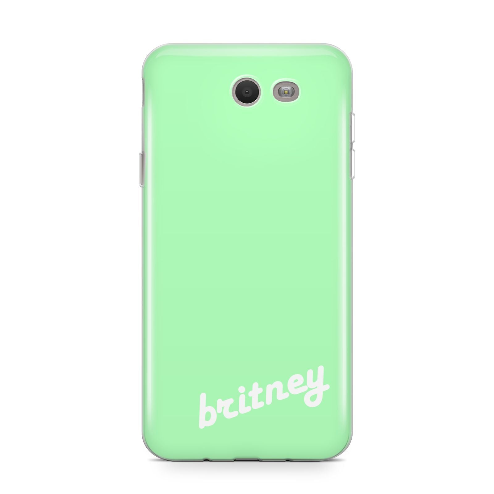Personalised Green Name Samsung Galaxy J7 2017 Case