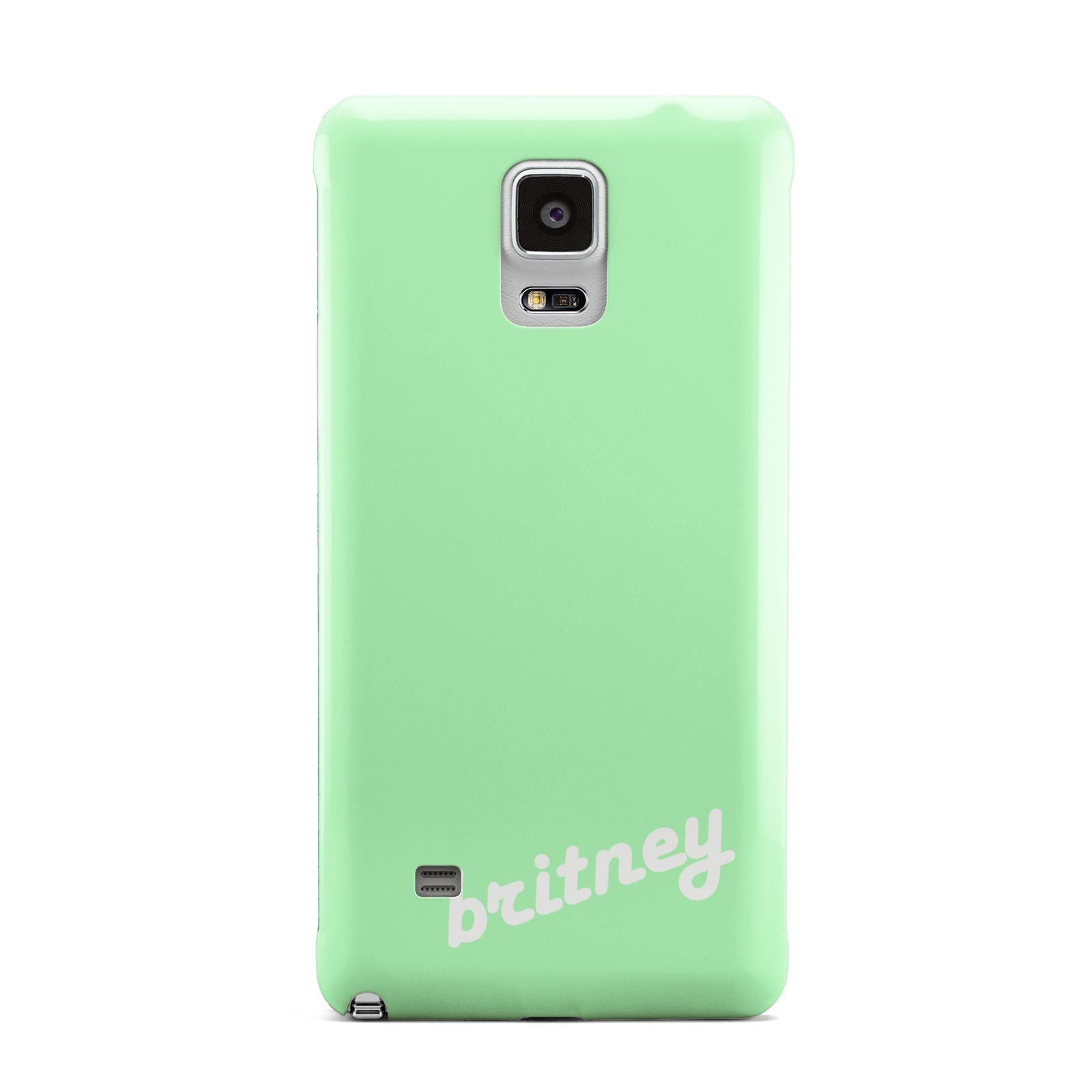 Personalised Green Name Samsung Galaxy Note 4 Case